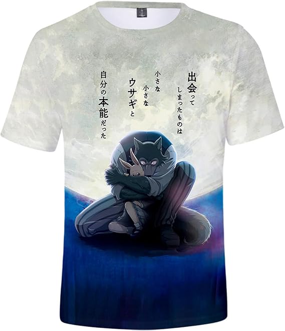 ISaikoy Anime BEASTARS T-Shirt Legoshi Short Sleeve Tee Shirt Costume Sweatshirt