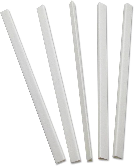 Slide 'N Grip Binding Bars, White, 11 x 1/4, 100/Box