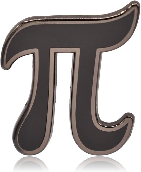 Pi Math Symbol Enamel Pin