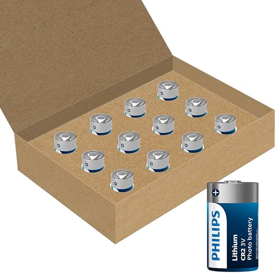 Philips Lithium 3 Volt CR2 Batteries - Great for Cameras, Flashlights and Alarm Systems, Pack of 12