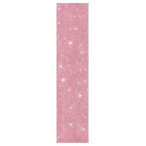 Skateboard Grip Tape Pink Glitter 44.1 x 10.1 Non Slip Longboard Grip Tape Sheet Sticker Deck Sandpaper for Rollerboard M