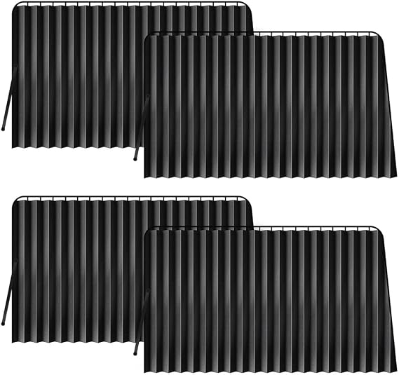 4Pcs Car Side Window Sun Shades for Skoda Superb III Combi (3V ab 2015), Embedded Sliding Rail Blackout Curtains, UV Protection Fabric Interior Sun Visor