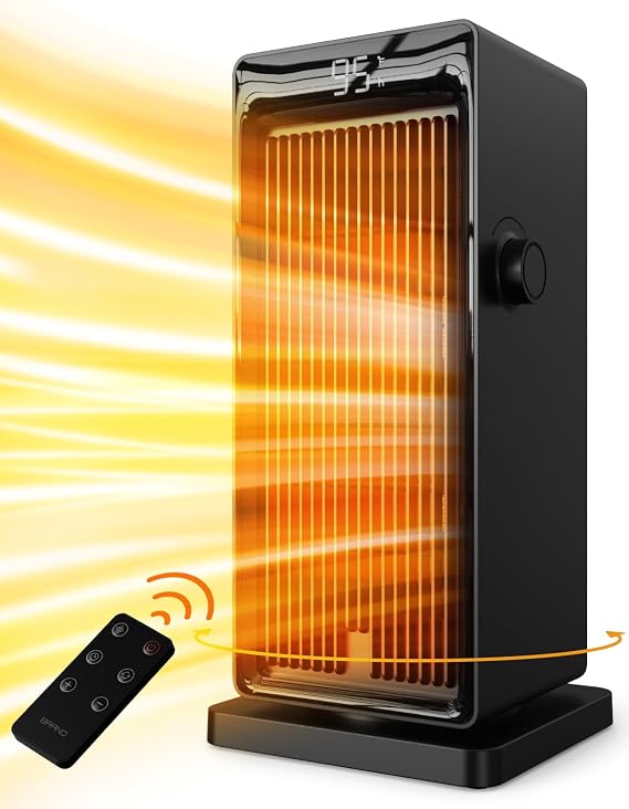 SANVINDER Space Heater, 1500W PTC Electric Heater,4 Modes,for Indoor Use