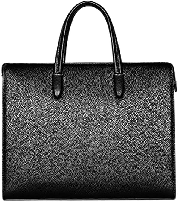 Men's Bags Genuine Leather Men's Fingerprint Lock Handbag Large Capacity Computer Bag Men's Practical Briefcase