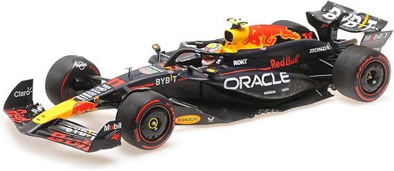 Minichamps Racing RB20#11 S Perez 2nd Place F1 Bahrain GP (2024) with Driver Limited Edition to 180 Pieces Worldwide 1/18 Diecast Model Car MC110240111