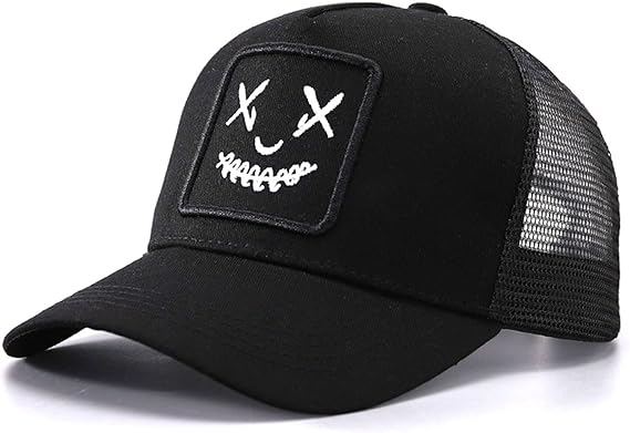 Trucker Hat for Men Women-Mesh Back Breathable Adjustable Snapback Cap-UV Protection Sun Hat for Summer Outdoor Activities