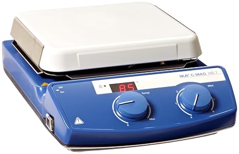 IKA WORKS INC. 3581201 C-MAG HS 7 IKAMAG Hot Plate Magnetic Stirrer, Glass Ceramics Heating Plate, 115V