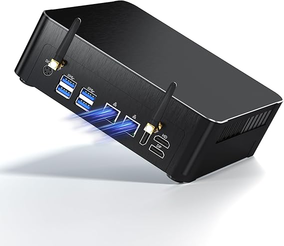 Mini PC i9, Small Desktop Computer Core i9-9880H, Upto 4.8GHz, Win-11 Pro(TPM2.0), 64G DDR4, 2T NVME SSD, Triple Display 4K@60Hz, HDMI/DP, Dual 2.5G LAN, USB-C, WiFi 6E, BT 5.3, VESA