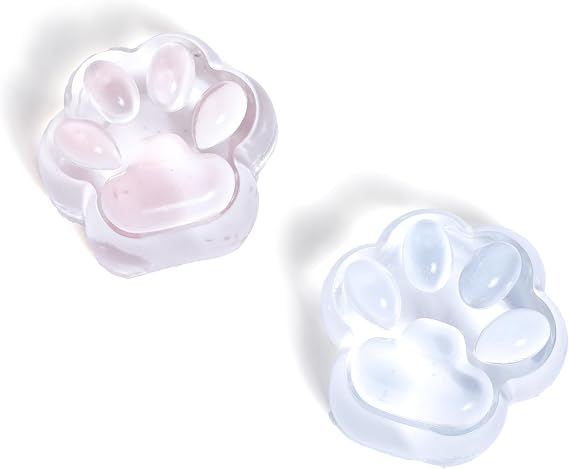 Transparent Taba Squishy Cat Paw - Kawaii Silicone Sensory Fidget Toy for Stress Relief