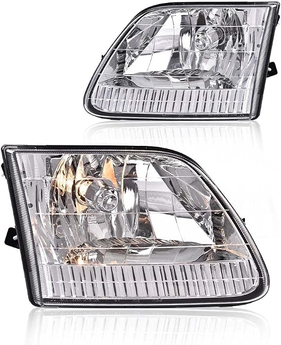 CHEDA Headlight Fit Ford F150 1997-2003/Ford F250 1997-1999