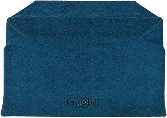 Craighill Batten Card Wallet - Slim Business Card Holder & Organizer, Ultrasuede, 3 Pockets, Holds 6 Cards - Navy