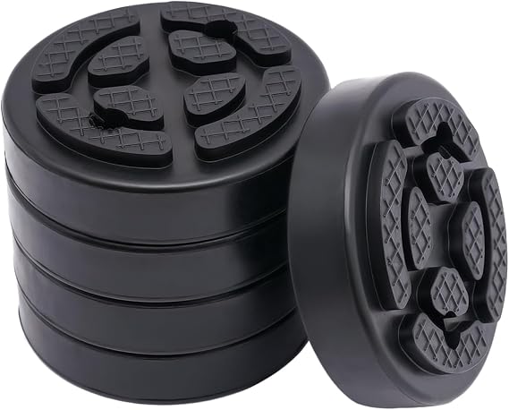 Rubber Car Lift Pads Set of 5 Anti Slip Vehicle Lift Adapter Pads for 2 Post Lift 4 Post Lift Universal Fit Garage Equipment Protective Jack Pads