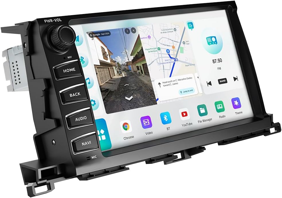 Roadanvi Android 14 6GB+128GB Head Unit for Toyota Highlander 2015-2019 | 10.2" Car Stereo Wireless Apple CarPlay & Android Auto 4G LTE WiFi Physical Knobs & Buttons QLED Screen X14 Series