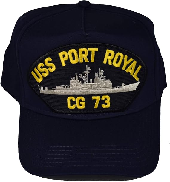 USS Port Royal CG 73 Ship HAT - Navy Blue - Veteran Owned Business