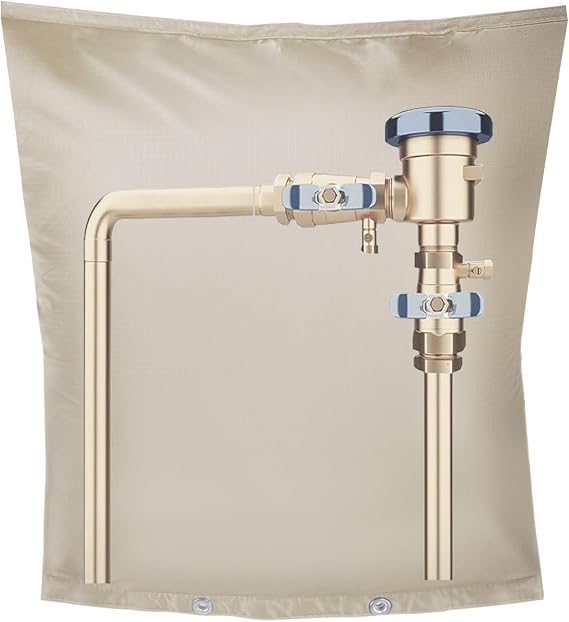 Backflow Preventer Insulation Cover,Pipe Insulation,Outdoor Pipe Covers For Winter Freeze Protection,Outdoor Faucet Covers For Winter Freeze Protection,Insulated Pipe Covers For Outside (30w*24h)
