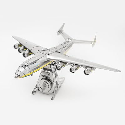METAL-TIME Assembled Handmade ANTONOV Mriya AN-225 Limited Edition Official Product, 3D Model DIY Kit, Airplane Working Model Ukrainian Dream