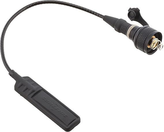 Surefire Mil-Spec Rear Switch-Socket Assembly for Scoutlight Weaponlights, Includes UE07 Tape Switch, Black