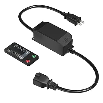 Outdoor Dimmer for Stript Lights, BestCon Light Dimmer with RF Remote Control, Timer Switch and Waterproof, Max Power 240W, Works with Broadlink