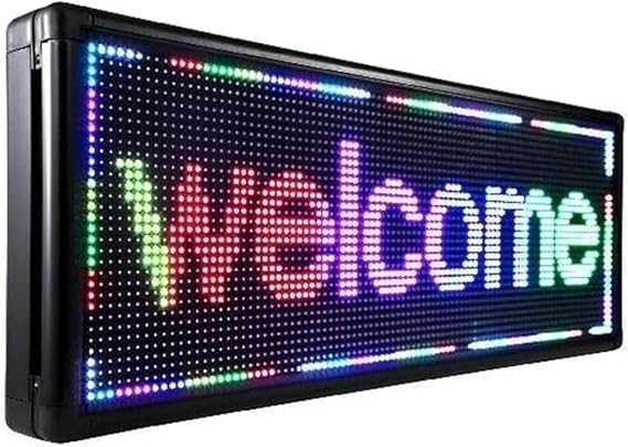 Advertising screen Full Colour LED Digital Display Panels Rolling Indoor Signage With High Resolution, Programmable Via PC And USB. Scroll screen
