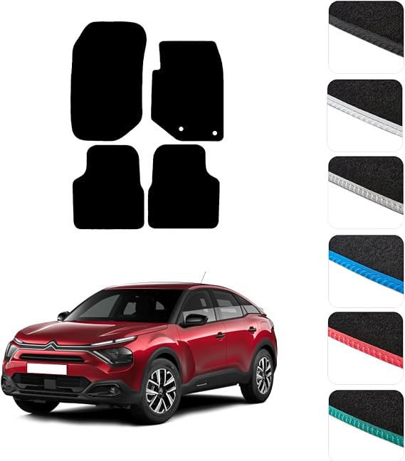 GCM - Car Floor Mats for Citroen C4 2020 to Present Full Coverage Floor Protection - Anti Slip & Fit Car Mat with Clips Easy to Clean Car