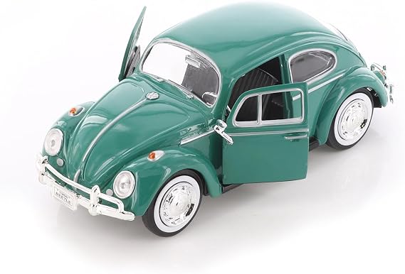 1966 Beetle Hardtop Classic Car, Green 77223GN - 1/24 Scale Diecast Model Car