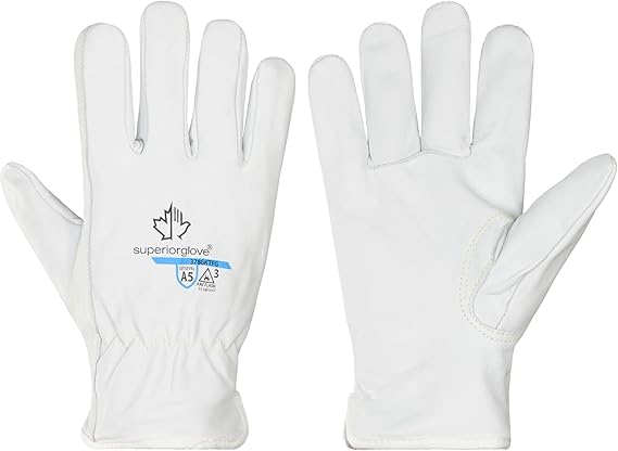 Superior Glove Endura Goatskin Leather Work Gloves Arc Flash Cut Resistant Safety Hand Protection
