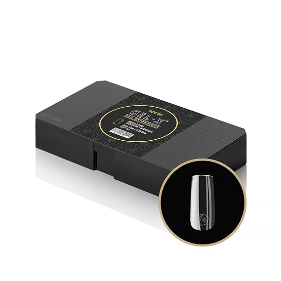 Apres Gel-X Scupted Square Medium Tip Box | 500pc Gel-X Tips, 11 Sizes 00-9, Premium Quality