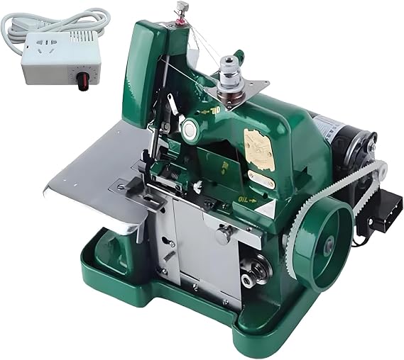 Industrial-Grade Overlock Machine with Stepless Speed Control, Adjustable Stitch Settings, and Easy Threading, Ideal for Sewing Projects