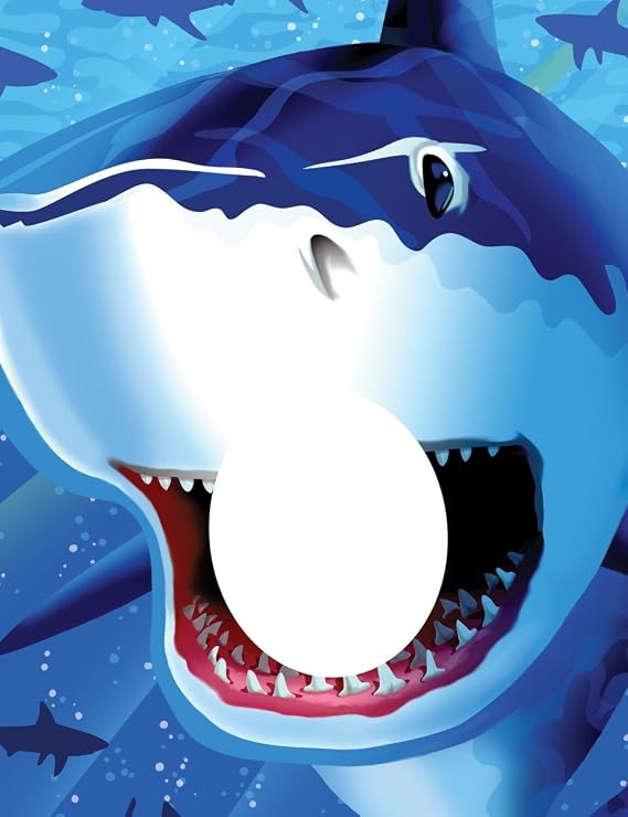 Creative Converting Photo Opportunity Poster, Shark Splash, multicolor (90887)