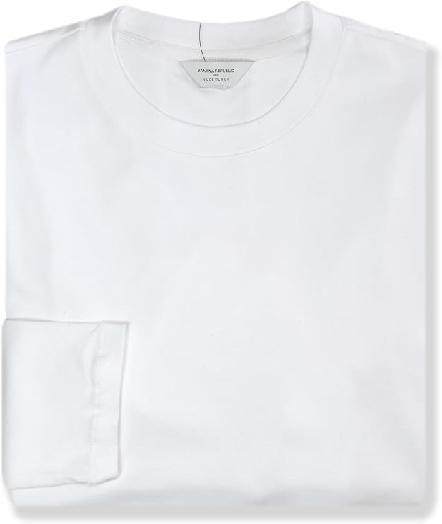 Banana Republic Mens 782362 Luxe Touch Cotton Long Sleeve Tee T-Shirt