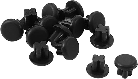 uxcell Rubber Dust Plug, 3.5mm Anti-Dust Headphone Jack Dust Plug Dust Cap for Mobile Phone Laptop Desktop Computer 15pcs Black