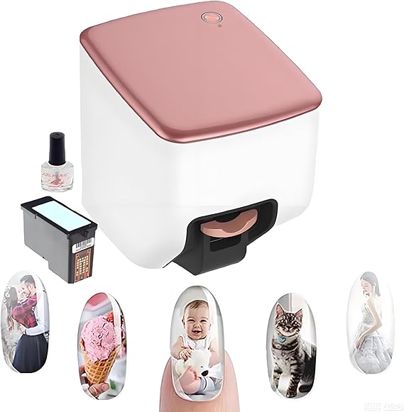 Nail Printer,Nail Art Printer Machine,Impresora De UnAs,Fingernail Printer,2026 New 3d 4800dpi Diy Fingernail Printer Machine,Control Through Mobile App W/Gallery,10s Fast Printing,For Home/Salon