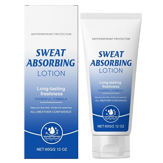 Face Antiperspirant - Sweat Blocker Lotion for Forehead, Face, Scalp & Cheek, Controls Oil, Reduces Sweat, Oily Skin Control, Suitable for Men & Women, Long Lasting Freshness 60ml