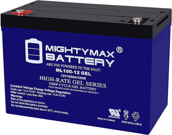 12V 100AH Gel Battery Replacement for IPC Eagle GANSY 25 Scrubber