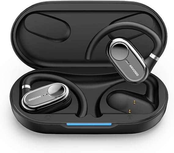 144-Language Translation Earbuds, 5-in-1 AI Translation Earbuds Real Time for Android and iPhone with APP, Translate Calls Transcription Music for Travel (Black)