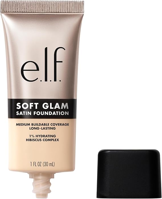 e.l.f. Soft Glam Foundation, Medium Coverage, Long-Lasting & Buildable Foundation For A Smooth, Satin Finish, Vegan & Cruelty-Free, 11 Fair Neutral