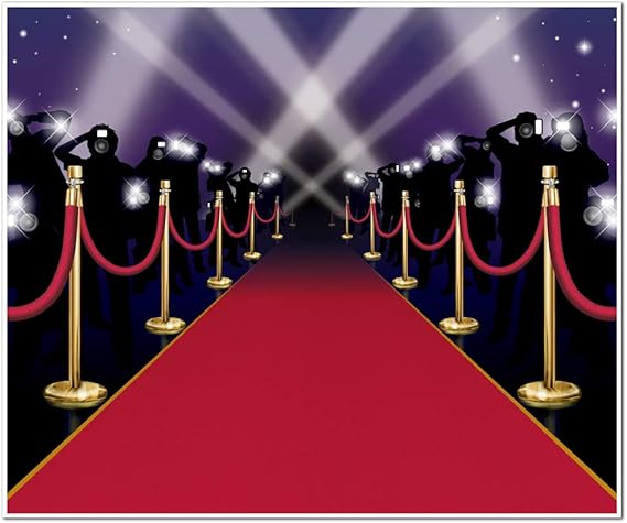 Red Carpet Insta-Mural Party Accessory (1 count) (1/Pkg)