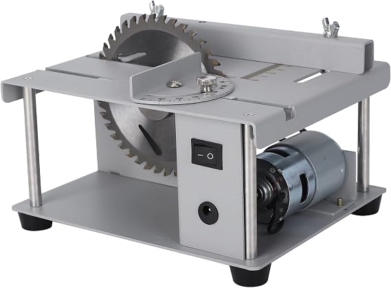 Yadoo Mini Table Saw, 9,000 RPM Power Table Saw, Electric Saw, Small, Tabletop Cutting Machine, Circular Saw, 0-90 Degree Angle Adjustment, For Wood/Substrates/Acrylic/Metal, Strong Cutting