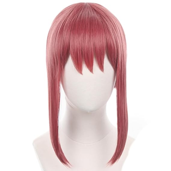 Anime Long Orange Pink Cosplay Wigs for Halloween Costume Party Adult Hair Wig