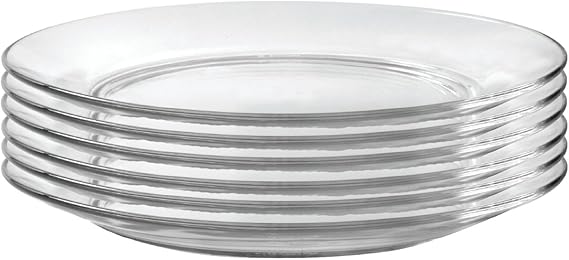 Duralex Made in France Lys Dinnerware 11 Inch Dinner Plate, pack of 6