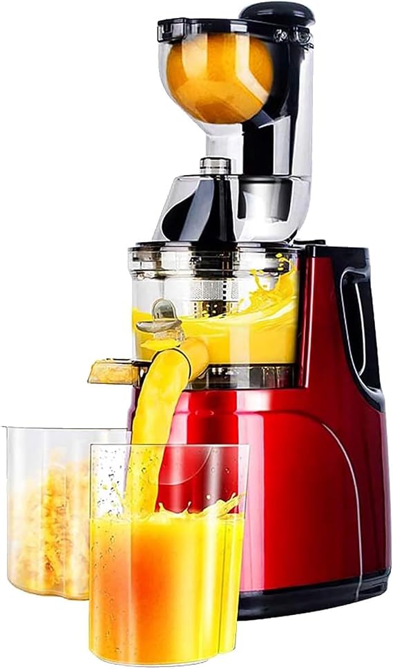 Automatic Cold Press Juicer Machine, Fruit Raw Juice Machine, Commercial Juice Residue Separation, Powerful Masticating Juicer for Whole Fruit and Vegetable
