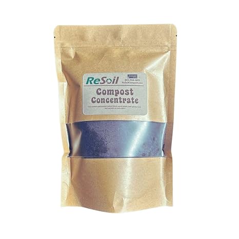ReSoil Compost Concentrate Organic Soil Booster & Natural Fertilizer Alternative, Loaded with Beneficial Microbes (24 oz)