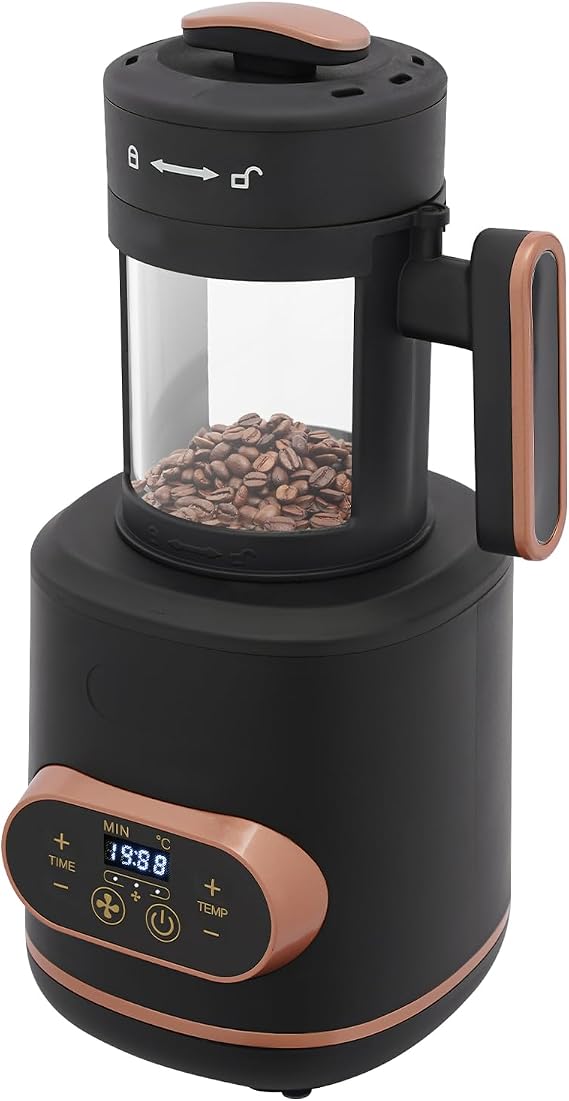 Electric Coffee Bean Roaster Machine, 1500W 110V Air Coffee Roaster Machine with LED Display for Home Use