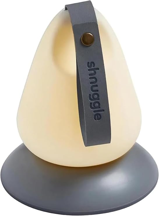Shnuggle Moonlight Night Light | Sleep-Friendly Portable Baby & Toddler Bedside Lamp with Thermometer