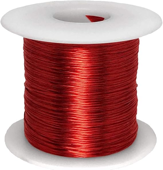Litz Wire, 20 AWG Unserved Single Build, 64/38 Stranding, 1.0 lb Spool, Ideal for ~100 kHz Applications