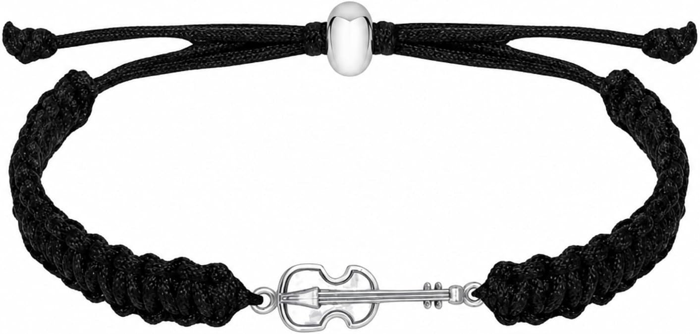 Infinity Collection Violin Charm Bracelet, Music Gift for Violinists