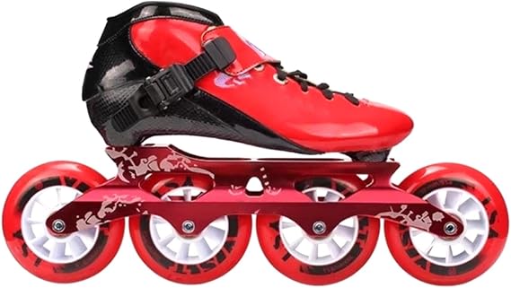 Professional Inline Speed Skates for Adults, Carbon Fibre Low Profile Racing Inline Skates Shoes Unisex for Road Track Racing Downhill