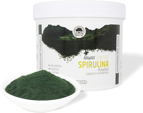 DOL-Spirulina Powder 16 Ounce ,Substitute protein powder,Fitness food,Spirulina on Earth - 100% Vegetarian,1LB