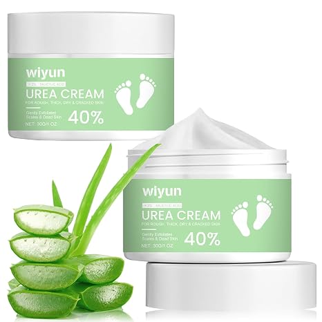 Urea Cream 40% with 2% Salicylic Acid Urea Cream Callus Remover Foot Cream Hand Cream Aloe Vera for Deep Moisture Repairs Dry Foot Cream for Feet Hands 60 g