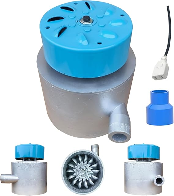 3000W Micro Hydroelectric Generator 110V-230V Portable Water Turbine Generator with Ballast and 110mm Inlet Fitting, Water Turbine High Power Hydroelectric Generator for Home, Outdoor,3kw
